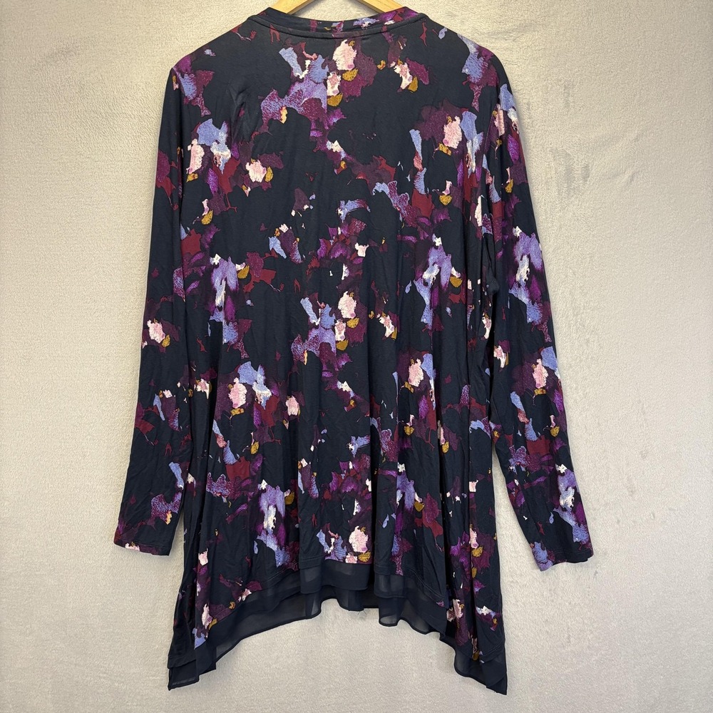Lot Of 2 Talbots LOGO Lori Goldstein Tops Womens XL Button Up Dot Floral Stretch - Picture 12 of 12